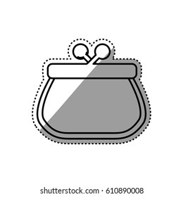Pocketbook purse isolated icon vector illustration graphic design