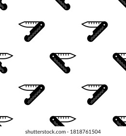 Icono de cuchillo de bolsillo Patrón sin inconvenientes, Cuchillo de bolsillo, Cuchillo de cuchillos de filamentos nasales nasales Ilustración de arte