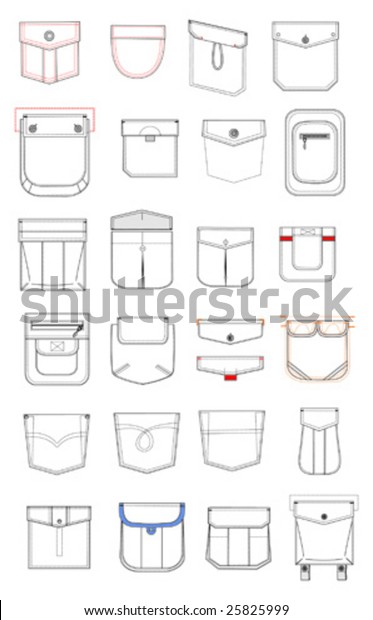 Pockets Stock Vector (Royalty Free) 25825999