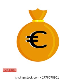 
pockets with euro signs. Cash exchange. The symbol of the euro, banking, economics and finance.