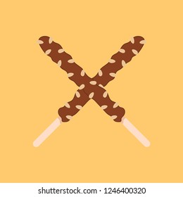 Pocky cartoon vector. symbol.