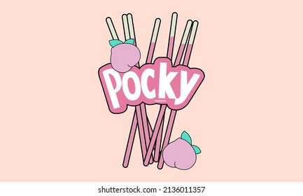 Pocky Exoscope Vector Illustrator for t-shirt and other uses