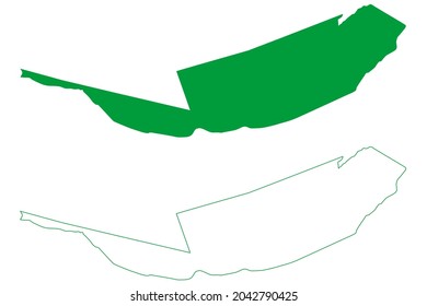 Poco das Trincheiras municipality (Alagoas state, Municipalities of Brazil, Federative Republic of Brazil) map vector illustration, scribble sketch Poco das Trincheiras map