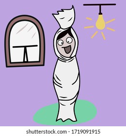 Pocong es una de las cosas de Indonesia que es muy famosa por dar miedo, así que en algunas partes de Indonesia se hace como una travesura fantasma para asustar a otros