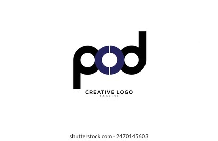 POD Abstract initial monogram letter alphabet logo design