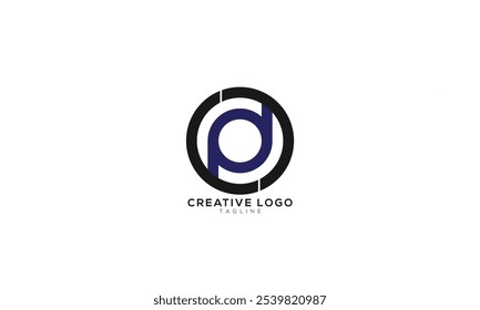 POD DOP Abstract initial monogram letter alphabet logo design