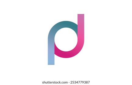 pod or ON letter logo design