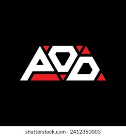 Diseño del logotipo de la letra triangular de POD con forma triangular. Monograma de diseño del logotipo del triángulo POD. Plantilla de logotipo vectorial de triángulo POD con color rojo. Logo triangular POD Diseño sencillo, elegante y lujoso.