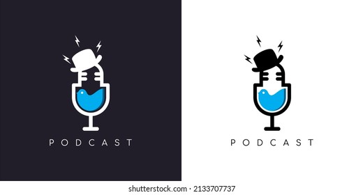 podcadt bird podcast logo design