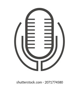 
ilustración vectorial de icono de podcas aislada en fondo blanco