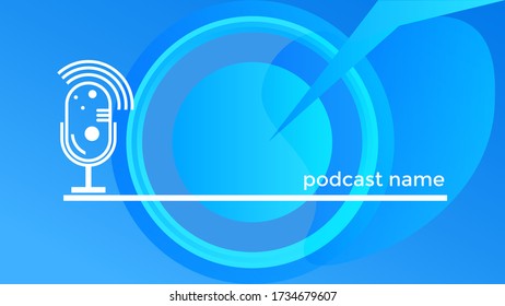 PODCAST ABSTRACT COLORFUL BACKGROUND VECTOR. COVER DESIGN 