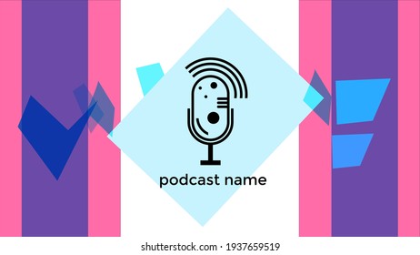 PODCAST ABSTRACT COLORFUL 
GRADIENT COLOR BACKGROUND VECTOR. COVER DESIGN