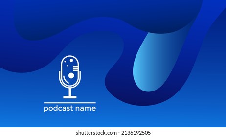 PODCAST ABSTRACT COLORFUL GRADIENT DESIGN BACKGROUND VECTOR. GOOD FOR COVER DESIGN, BANNER, WEB,SOCIAL MEDIA