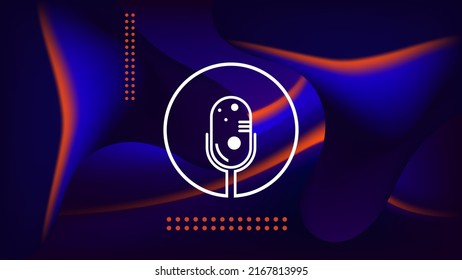 PODCAST ABSTRACT COLORFUL GRADIENT DESIGN BACKGROUND VECTOR. GOOD FOR COVER DESIGN, BANNER, WEB,SOCIAL MEDIA