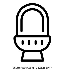 Podcast app icon. Outline podcast app vector icon for web design isolated on white background