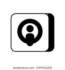 Podcast app icon with white background vector stock illustration