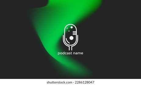 PODCAST BACKGROUND COLORFUL BLACK GRADIENT WITH COPY PASTE AREA DESIGN VECTOR. GOOD FOR COVER DESIGN, BANNER, WEB,SOCIAL MEDIA