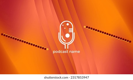 PODCAST BACKGROUND COLORFUL GRADIENT MESH COLOR SIMPLE TEMPLATE DESIGN VECTOR. GOOD FOR COVER DESIGN, BANNER, WEB,SOCIAL MEDIA