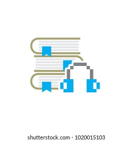 Podcast Book Logo Icon Design