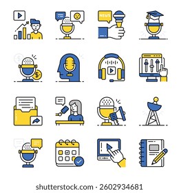 Podcast Broadcasting Pack Set 4