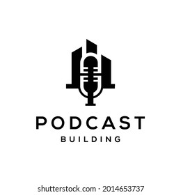 Podcast and building logo design inspiration