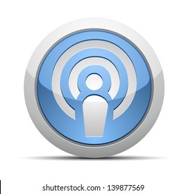 Podcast button