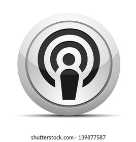 Podcast button
