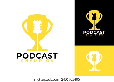 Diseño del logotipo del premio Podcast Champions Trophy Award