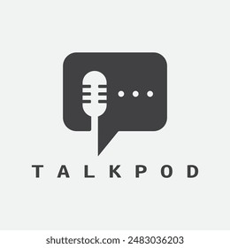 
podcast and chat logo design