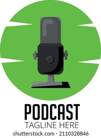 Podcast Cover Art Vector Illustration