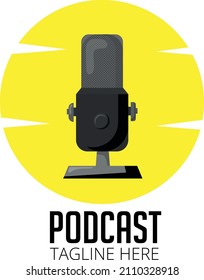 Podcast Cover Art Vector Illustration