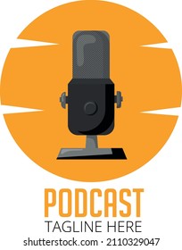 Podcast Cover Art Vector Illustration