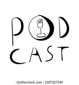 
podcast to discuss a topic, vector illustration
