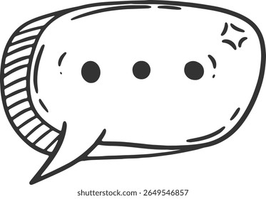 Elemento Doodle Do Podcast. Isolado no fundo branco. Esboço vetorial