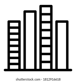 Podcast Equalizer Symbol. Outline Podcast Equalizer Vektorsymbol für Webdesign einzeln auf weißem Hintergrund