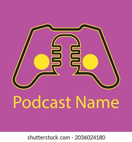 Podcast Gaming Logo in Vector, usefull for your gaming podcast