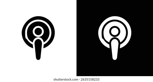 Podcast icon concept, vector illustration