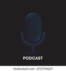 Podcast Icon – Creative Audio Broadcast Symbol, Modern Vector Illustration- EPS 10