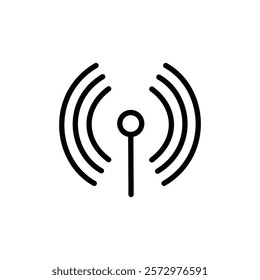 Podcast icon flat editable icon mark