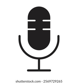 Podcast icon Line Art Logo set