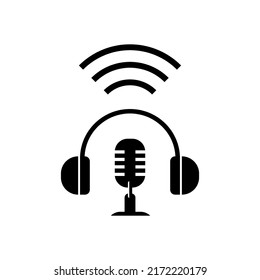 Podcast Icon. Live Report Symbol. Applied for Design Element, Presentation, Website or Apps.
