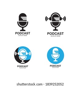 Podcast Icon Logo Design Element vector illustration
