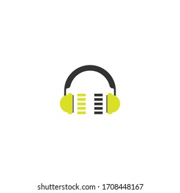 Podcast icon logo illustration design