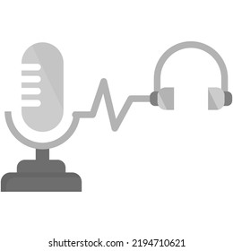podcast icon pack made in flat style