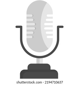 paquete de iconos de podcast hecho en estilo plano