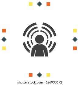Podcast icon, RSS feed symbol