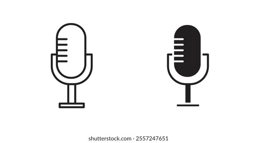 Podcast Icon set. vector illustration set