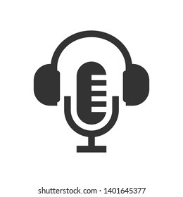 Podcast Icon. Speech, Broadcast.  Talk Show  Illustration. Applied as Trendy Symbol for Design Elements, Websites, Presentation and Application - Vector.