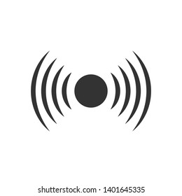 Podcast Icon. Speech, Wireless or Broadcast Illustration As A Simple Vector, Trendy Sign & Symbol for Design and Websites, Presentation or Application.