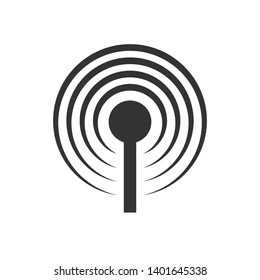 Podcast Icon. Speech, Wireless or Broadcast Illustration As A Simple Vector, Trendy Sign & Symbol for Design and Websites, Presentation or Application.